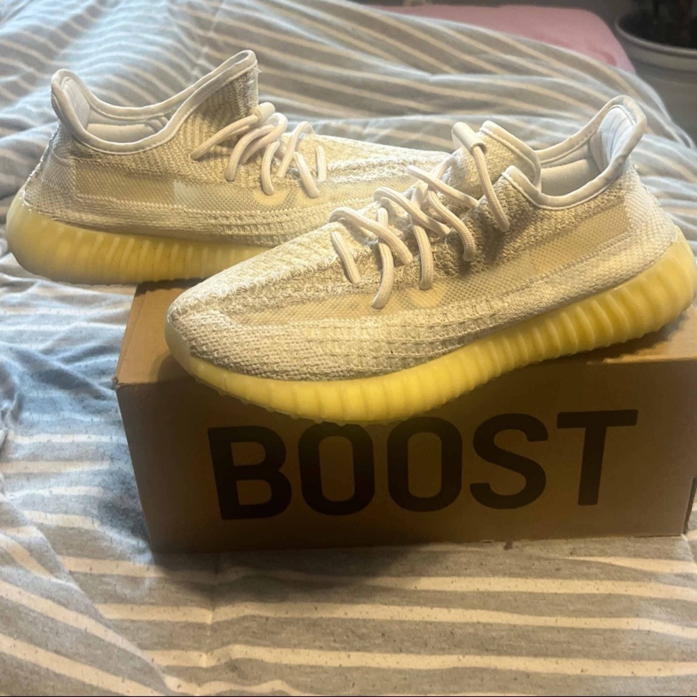 Adidas Yeezy Boost 350 V2 Natural - Boys/Men’s  Size 6, Women’s Size 7